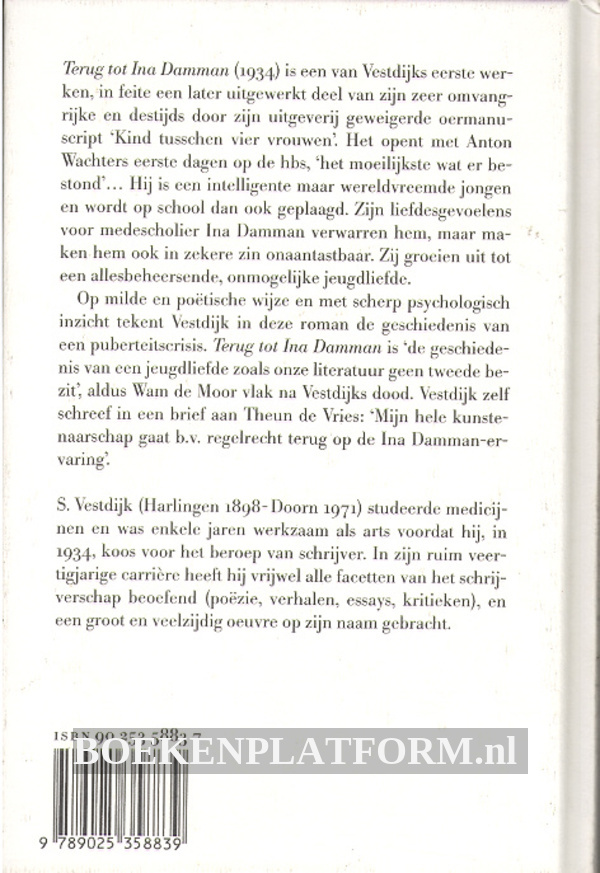 Terug tot Ina Damman BoekenPlatform.nl