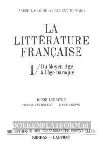 La litterature Francaise 1
