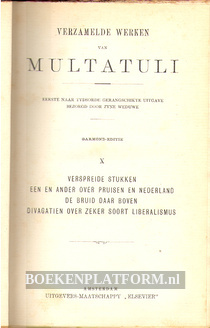 Verzamelde werken van Multatuli 10
