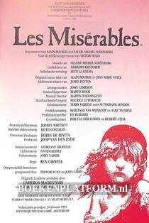 Les Miserables, programmaboekje