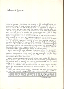 Handboek of Staff Development and Human Relations Training