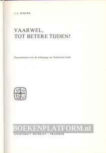 Vaarwel, tot betere tijden!