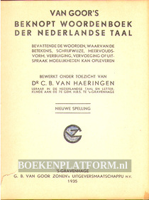 van Goor's Beknopt Woordenboek der Nederlandse taal