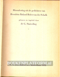 Bloemlezing uit de gedichten van Henriette Roland Holst