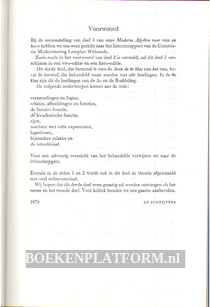 Moderne Algebra voor V.W.O.