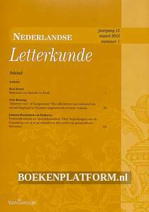 Nederlandse Letterkunde 2010 nr. 1