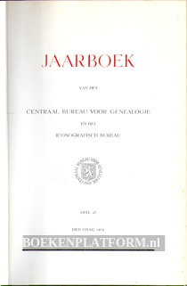 Jaarboek CBG deel 27 1973