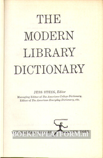 The Modern Library Dictionary