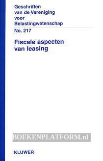 Fiscale aspecten van leasing