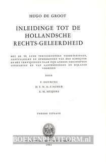 Inleidinge tot de Hollandsche rechts-geleerdheid