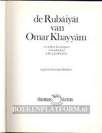 De Rubaiyat van Omar Khayyam