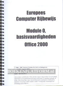 Module 0, basisvaardigheden Office 2000