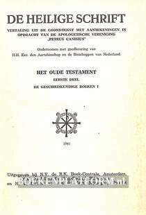 De heilige schrift I