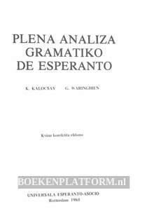 Plena analiza gramatiko de Esperanto