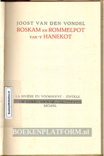 Roskam en Rommelpot van 't Hanekot