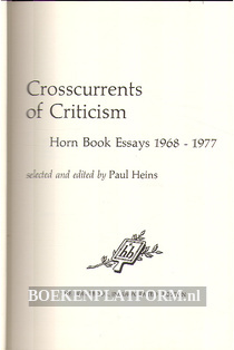 Crosscurrents of Criticism