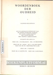 Woordenboek der Oudheid I