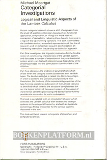 Categorial Investigations