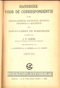 Handboek voor de correspondentie in vijf talen