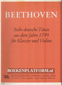 Beethoven, Sechs deutsche Tanze fur Klavier und Violine