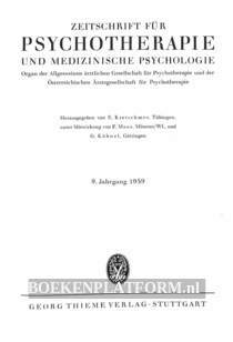 Zeitschrift fur Psychotherapie und Medizinische Psychologie 1959