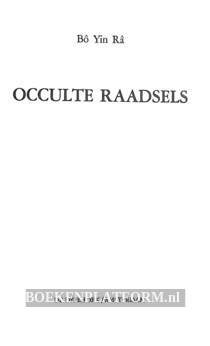 Occulte raadsels