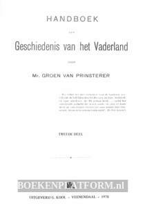 Handboek der Geschiedenis van het Vaderland II