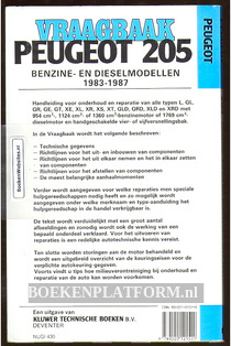 Vraagbaak Peugeot 205 Benzine- en Dieselmodellen 1983-1987