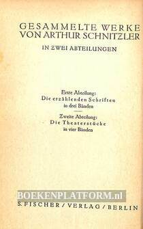 Arthur Schnitzler, gesammelte Werke Band II