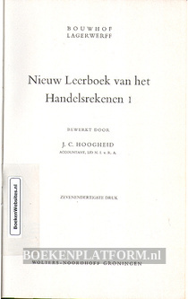 Nieuw leerboek van het Handelsrekenen 1