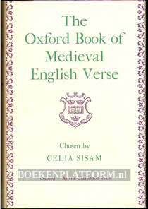 The Oxford Book of Medieval English Verse