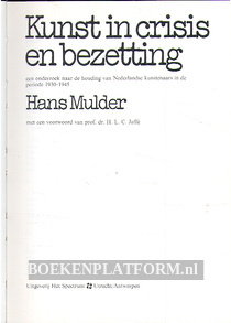 Kunst in crisis en bezetting