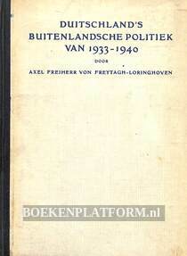 Duitsland's buitenlandsche politiek van 1933-1940