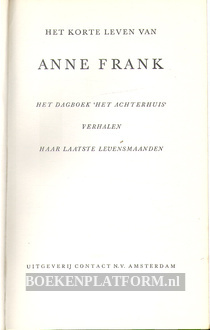 Het korte leven van Anne Frank