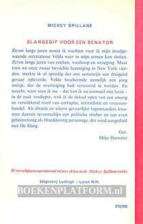 Slangegif voor een senator