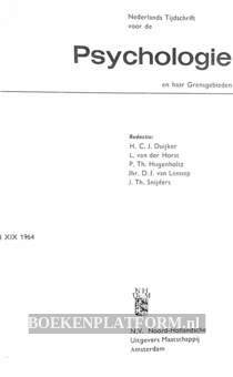 Nederlands tijdschrift voor de Psychologie 1964
