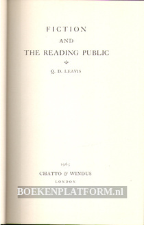 Fiction and the Reading Public