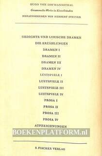 Gedichte und lyrische Dramen