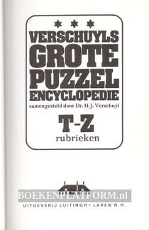 Verschuyls grote puzzel encyclopedie 2