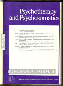 Psychotherapy and Psychosomatics 1973