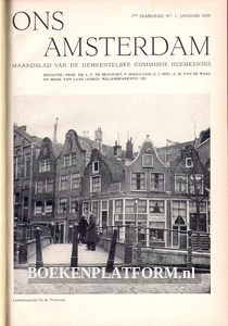 Ons Amsterdam 1955 Ingebonden met originele band