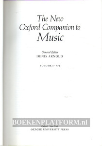 The New Oxford Companion to Music 1