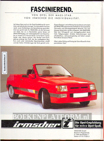 Cabrio magazin helft 1986