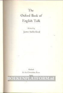 The Oxford Book of English Talk