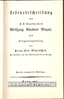 Lebensbeschreibung Wolfgang Amadeus Mozart