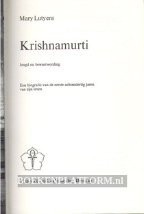 Krishnamurti, jeugd en bewustwording