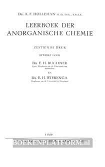 Leerboek der anorganische chemie