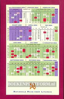 Kalender voor het liturgische jaar 2003/2004
