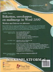 Etiketten, enveloppen en mailmerge in Word 2000