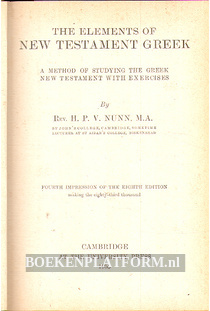 The Elements of New Testament Greek